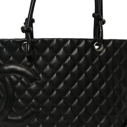 Chanel Calfskin Quilted Large Cambon Tote Black 8 of 13