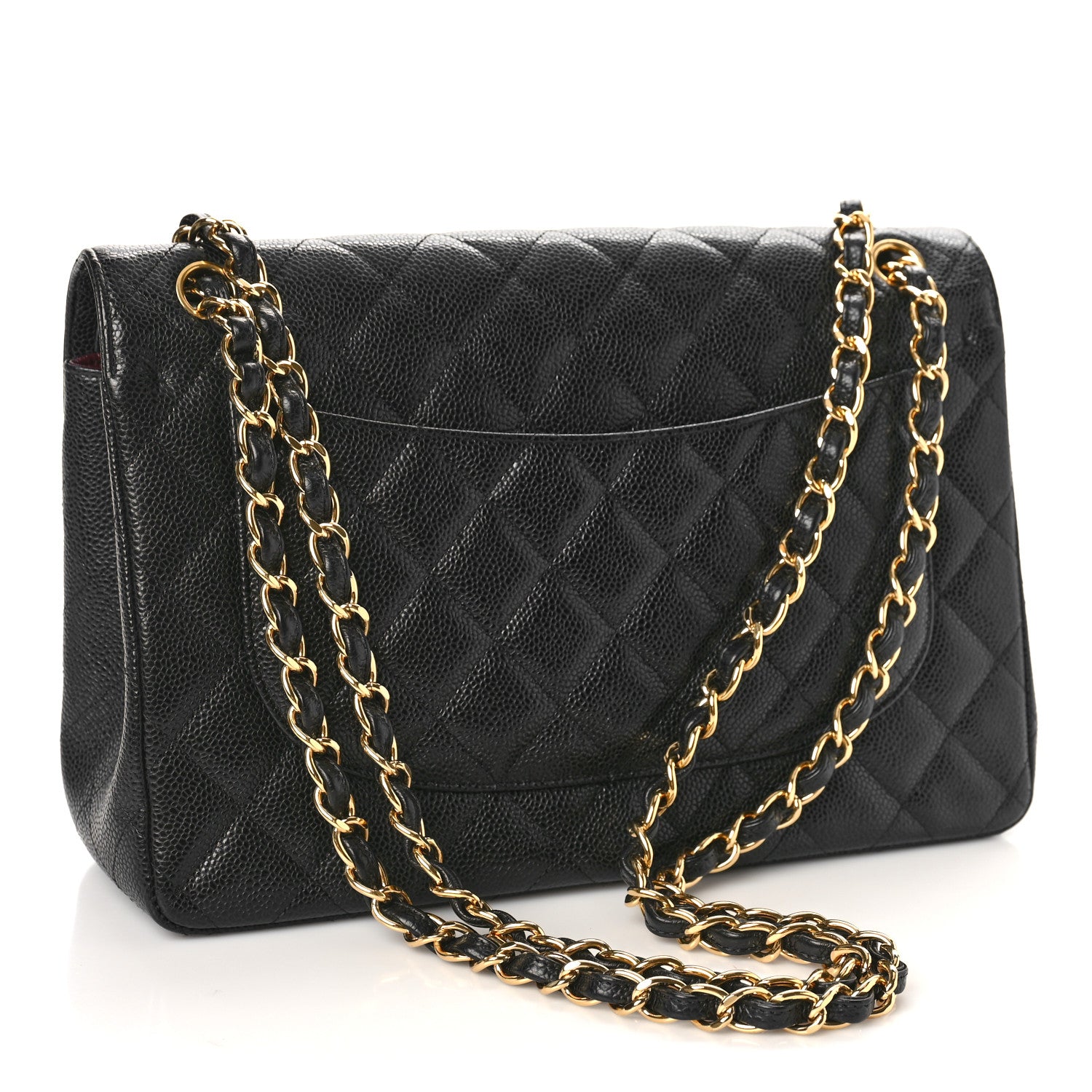 Chanel Caviar Quilted Jumbo Double Flap Black 3 of 13
