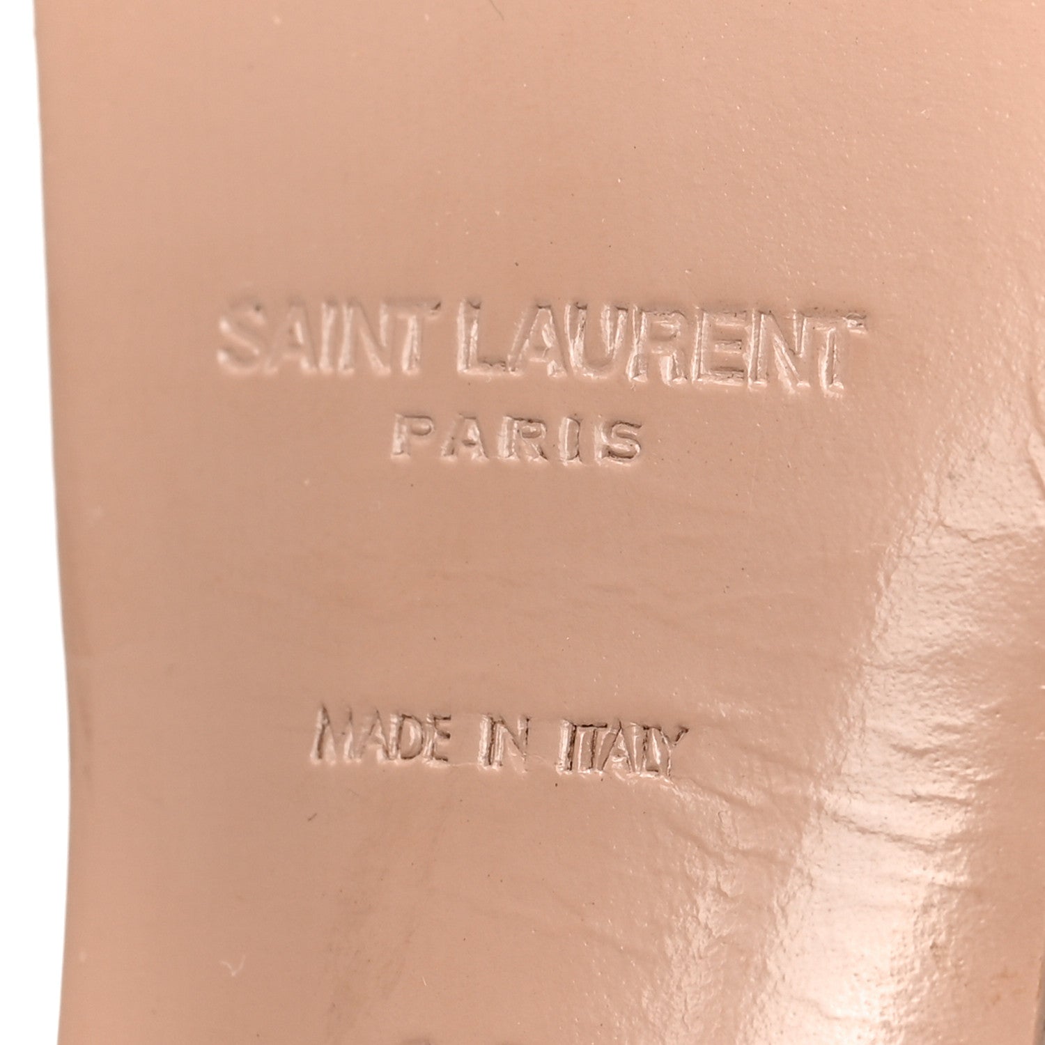 Saint Laurent Vitello Vernice Tribute 105 Sandals Soft Nude 37 / 36 6 of 10