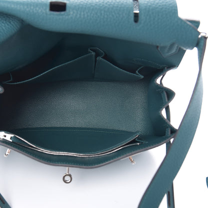 Hermes Taurillon Clemence Jypsiere 28 Vert Bosphore 5 of 10
