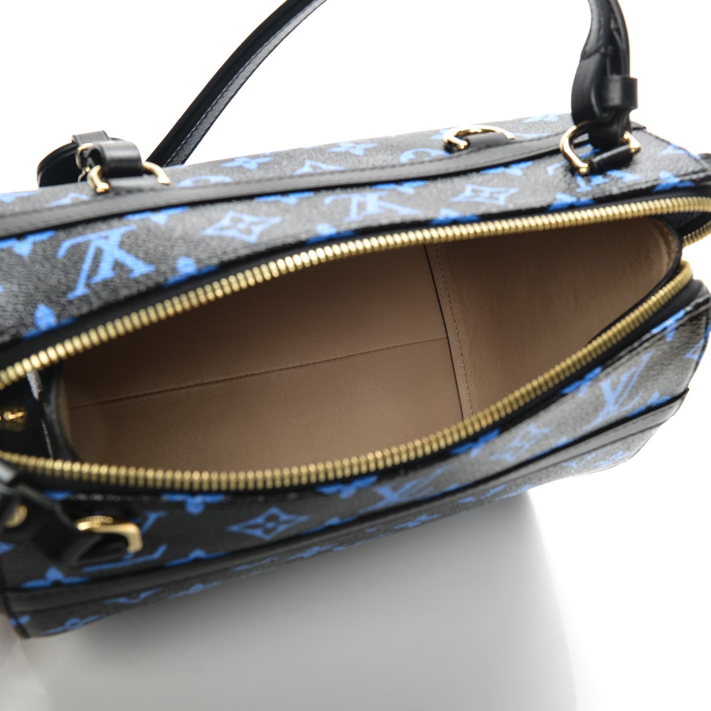 Colored Monogram Speedy Amazon PM Blue Black