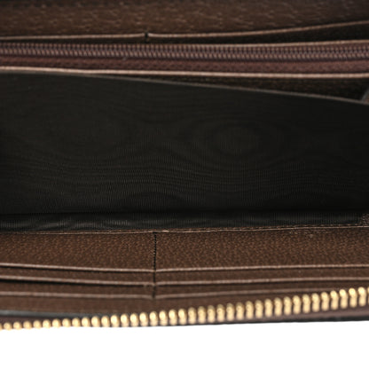 Gucci GG Supreme Monogram Web Ophidia Zip Around Wallet Brown 5 of 11