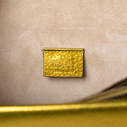 Gucci Metallic Calfskin Medium Dionysus Shoulder Bag Yellow 6 of 12