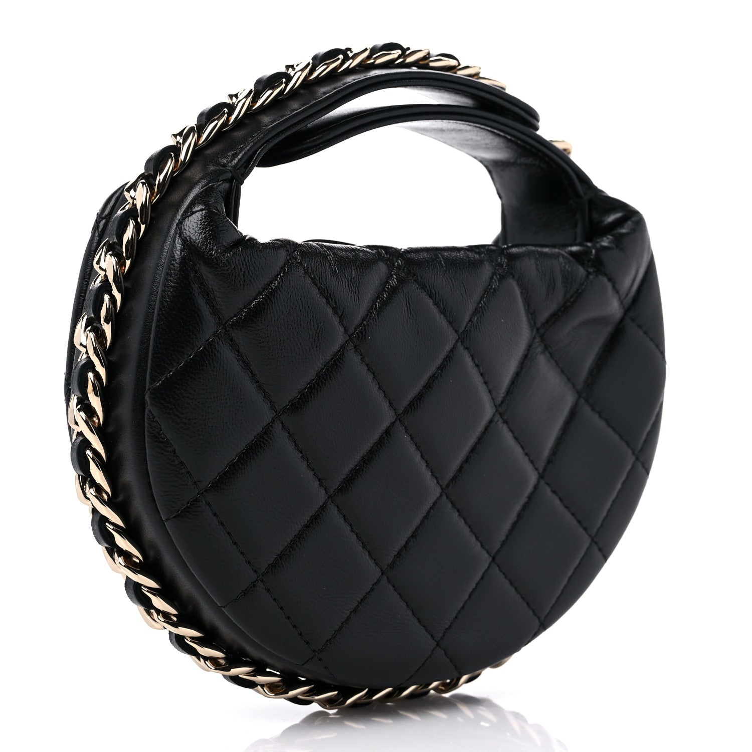 Chanel Quilted Chain Around Pouch Black 3 of 10
