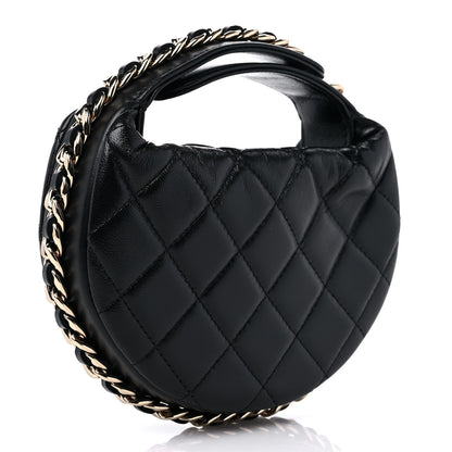 Chanel Quilted Chain Around Pouch Black 3 of 10