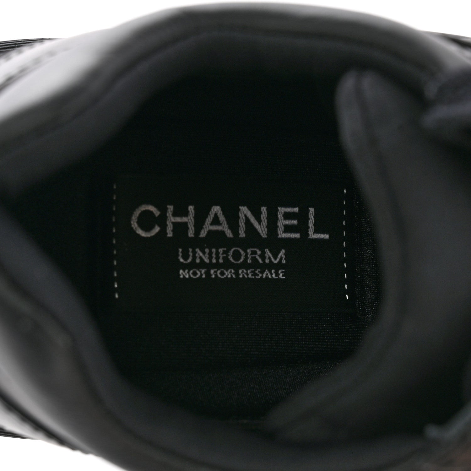 Chanel Lambskin Fabric CC Sneakers 36.5 Black 7 of 9