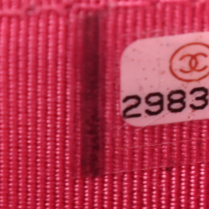 Chanel Caviar Quilted Flap Card Holder Wallet Pink 8 of 8