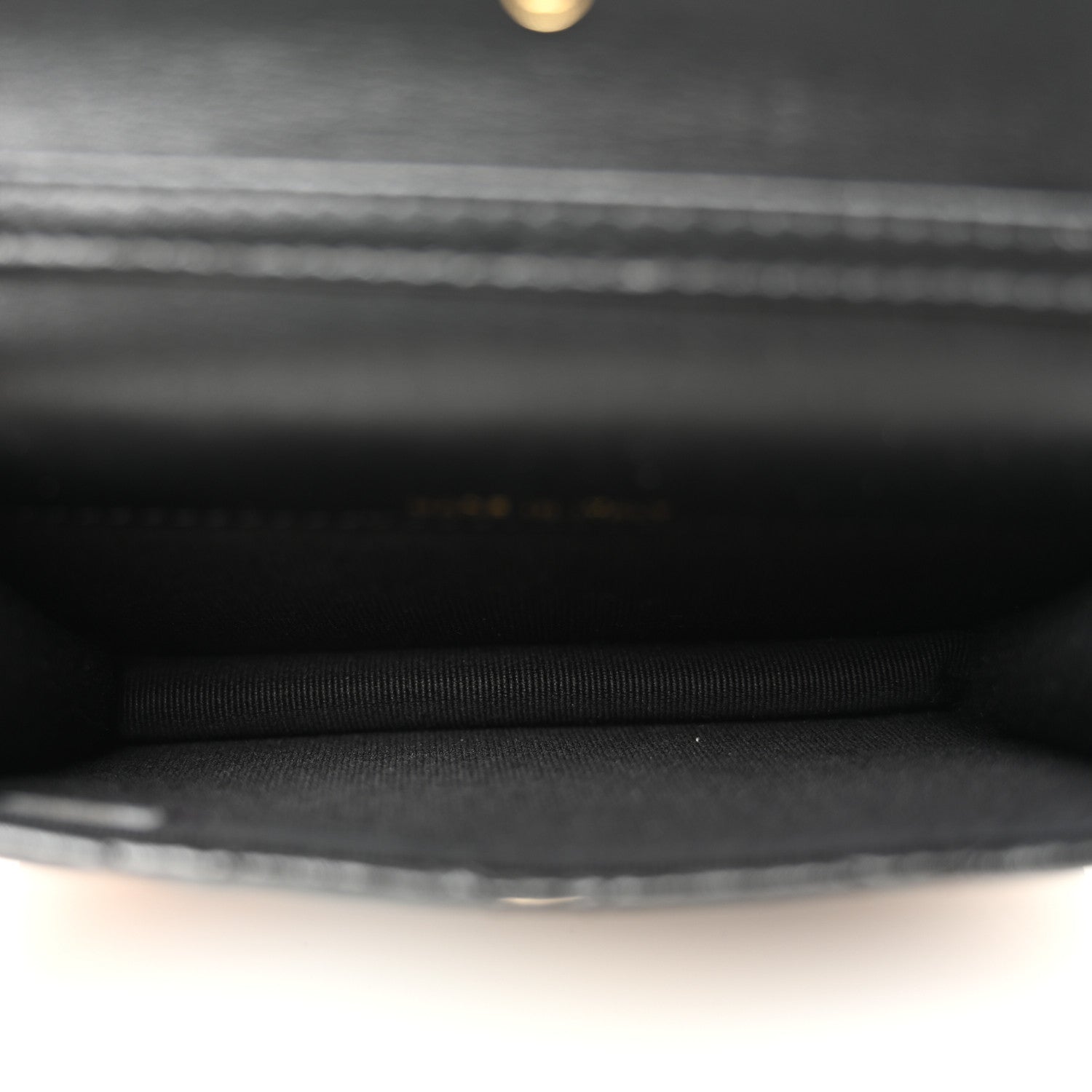 Chanel Calfskin Quilted Maxi Pearls Card Holder Flap With Chain Black 5 of 12