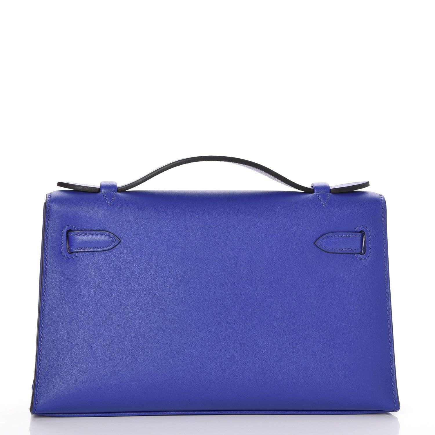 Hermes Swift Kelly Pochette Clutch Bleu Electrique 5 of 26