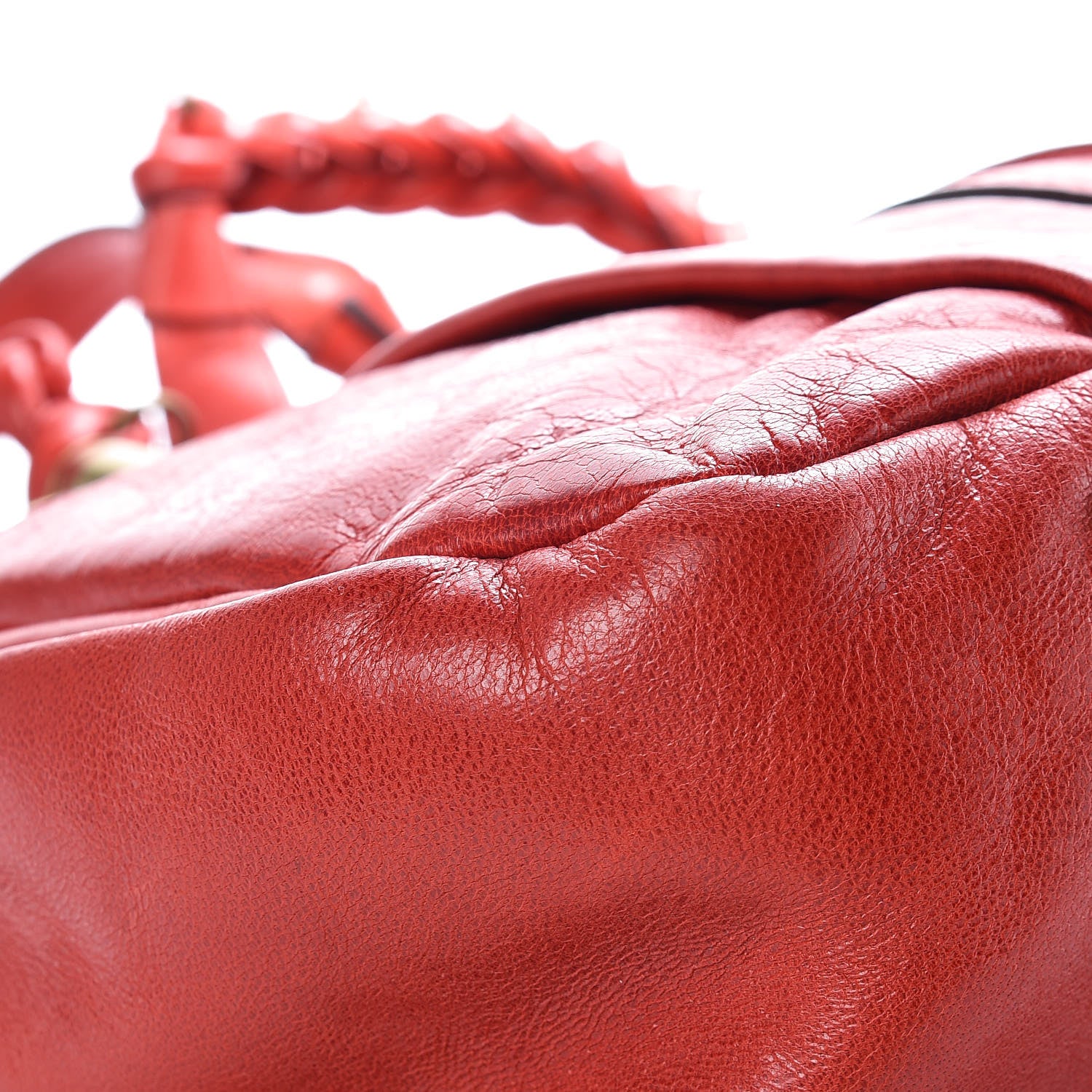 Chloe Lambskin Large Heloise Satchel Vermillion Red 12 of 20