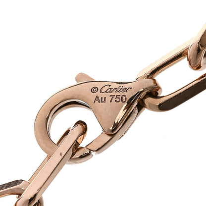 Cartier 18K Pink Gold Small Santos de Cartier Link Chain Bracelet 3 of 5