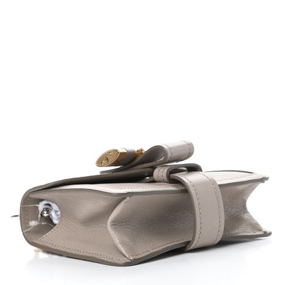 Chloe Shiny Goatskin Calfskin Mini Aby Chain Shoulder Bag Motty Grey 4 of 12