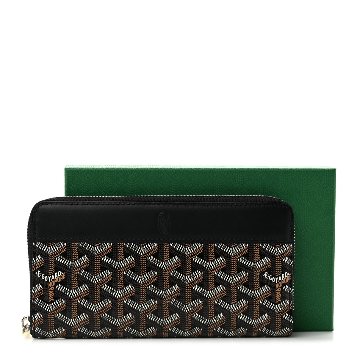 Goyard Goyardine Matignon Zip Around GM Wallet Black 8 of 8