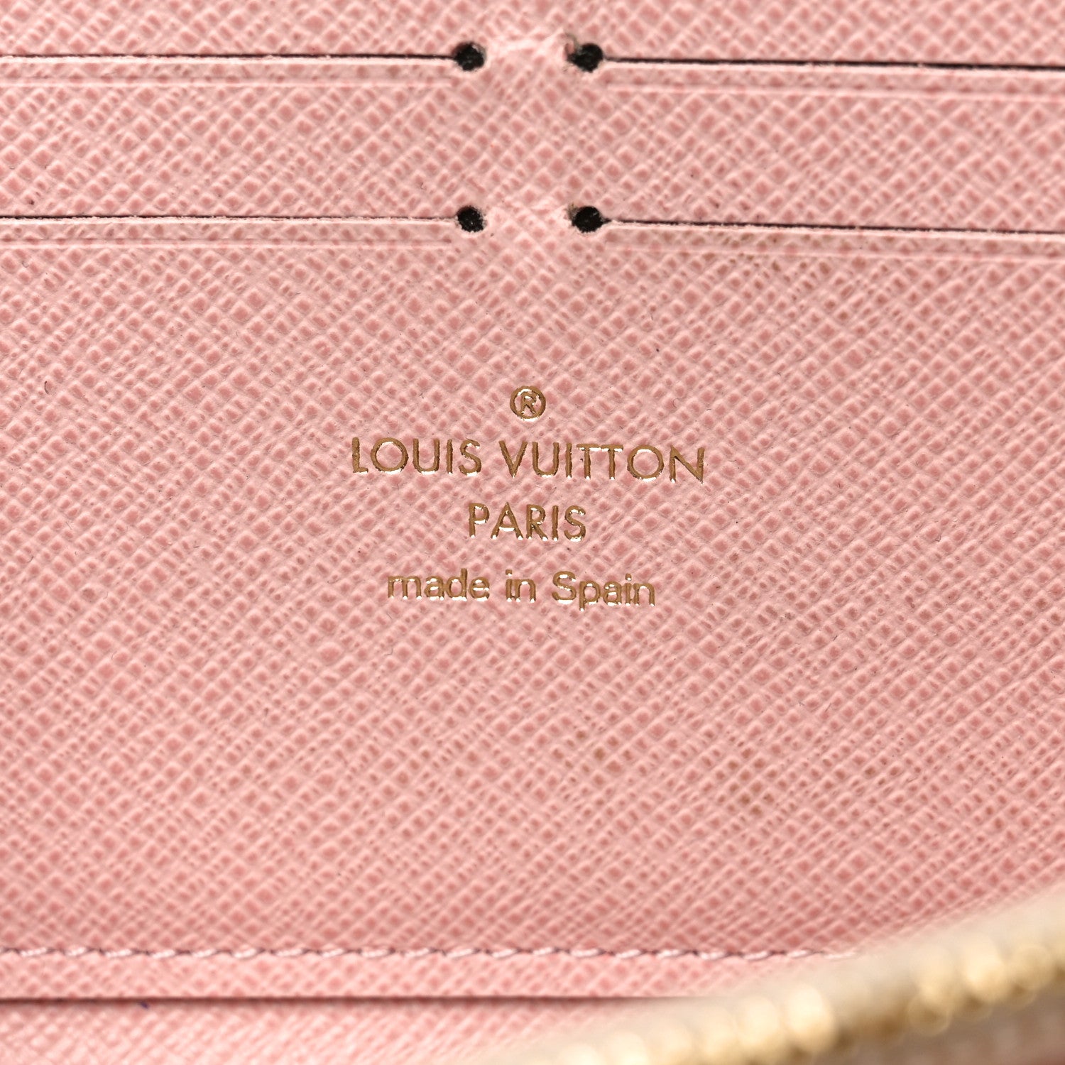 Louis Vuitton Damier Azur Studded Clemence Wallet Rose Ballerine 6 of 6