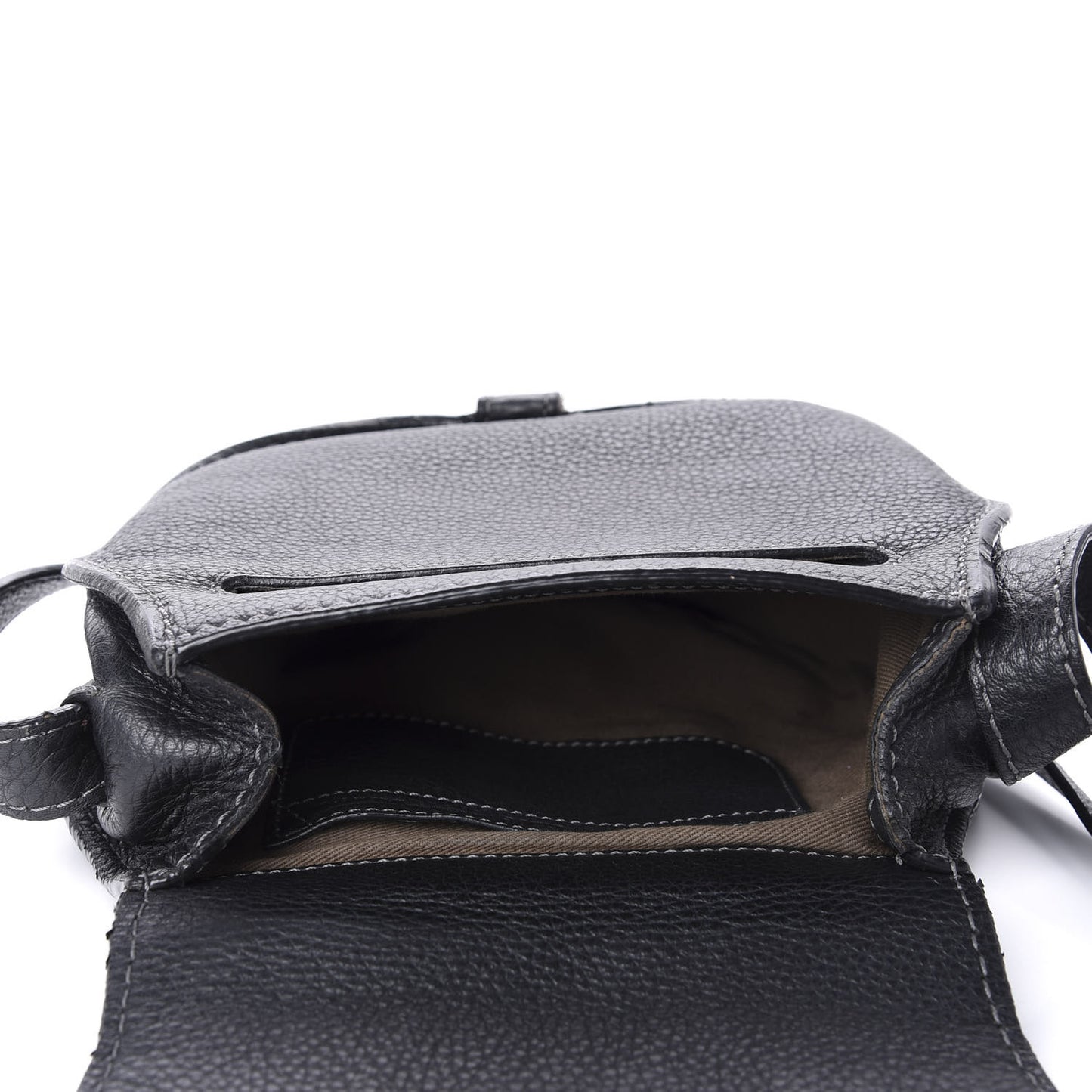 Calfskin Mini Marcie Round Crossbody Bag Black