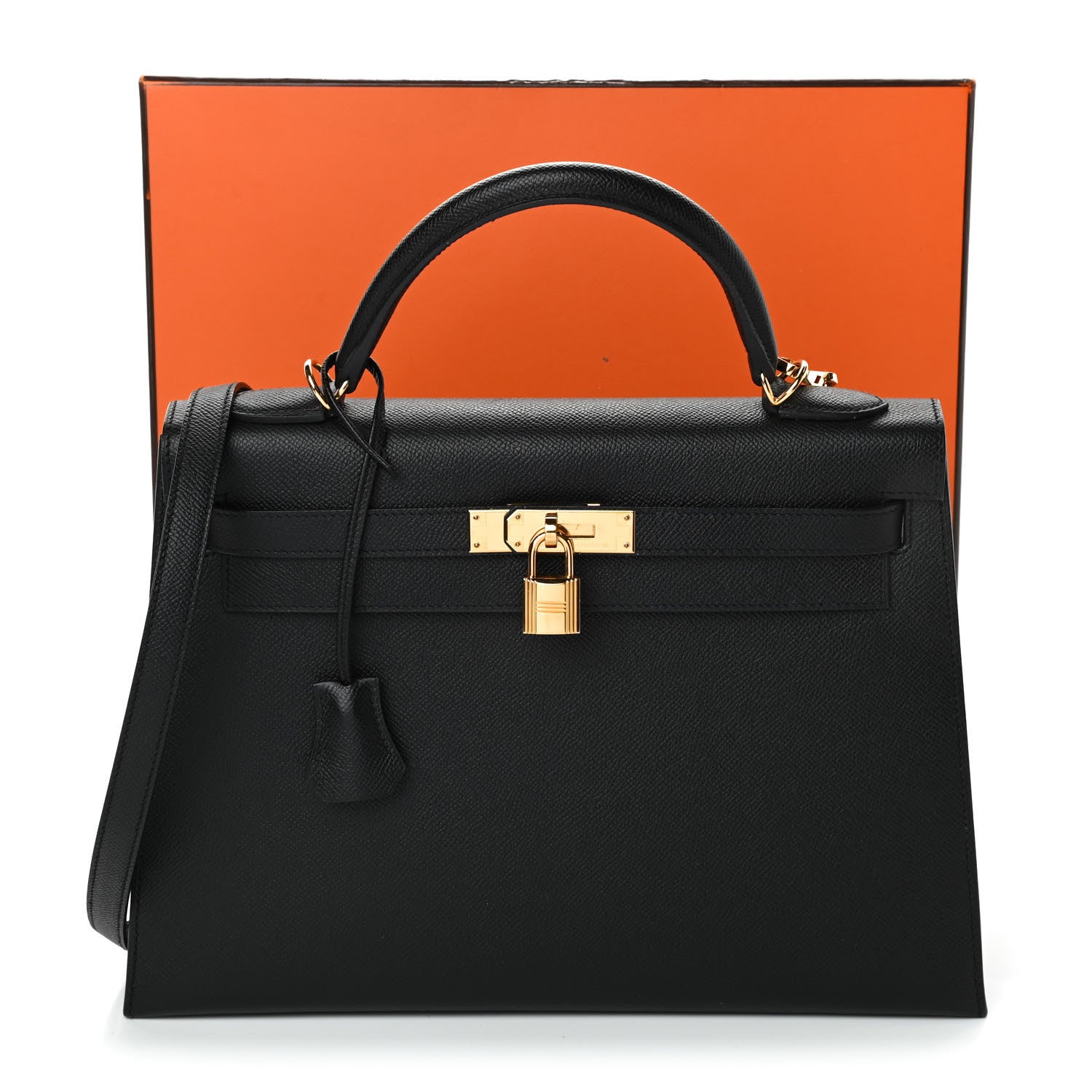 Hermes Epsom Kelly Sellier 32 Black 10 of 10