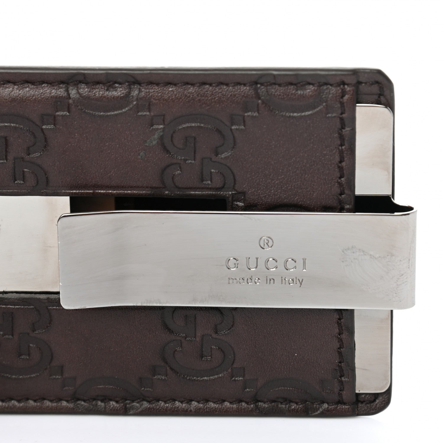 Gucci Guccissima Money Clip Chocolate 5 of 6