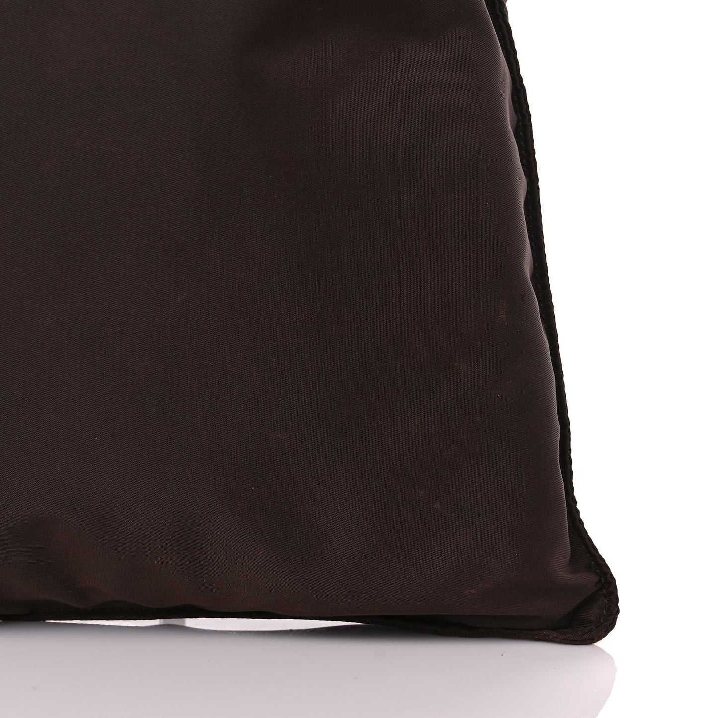 Nylon Flat Messenger Bag Brown
