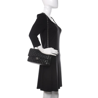 Chanel Caviar Quilted Medium Double Flap Black 2 of 10