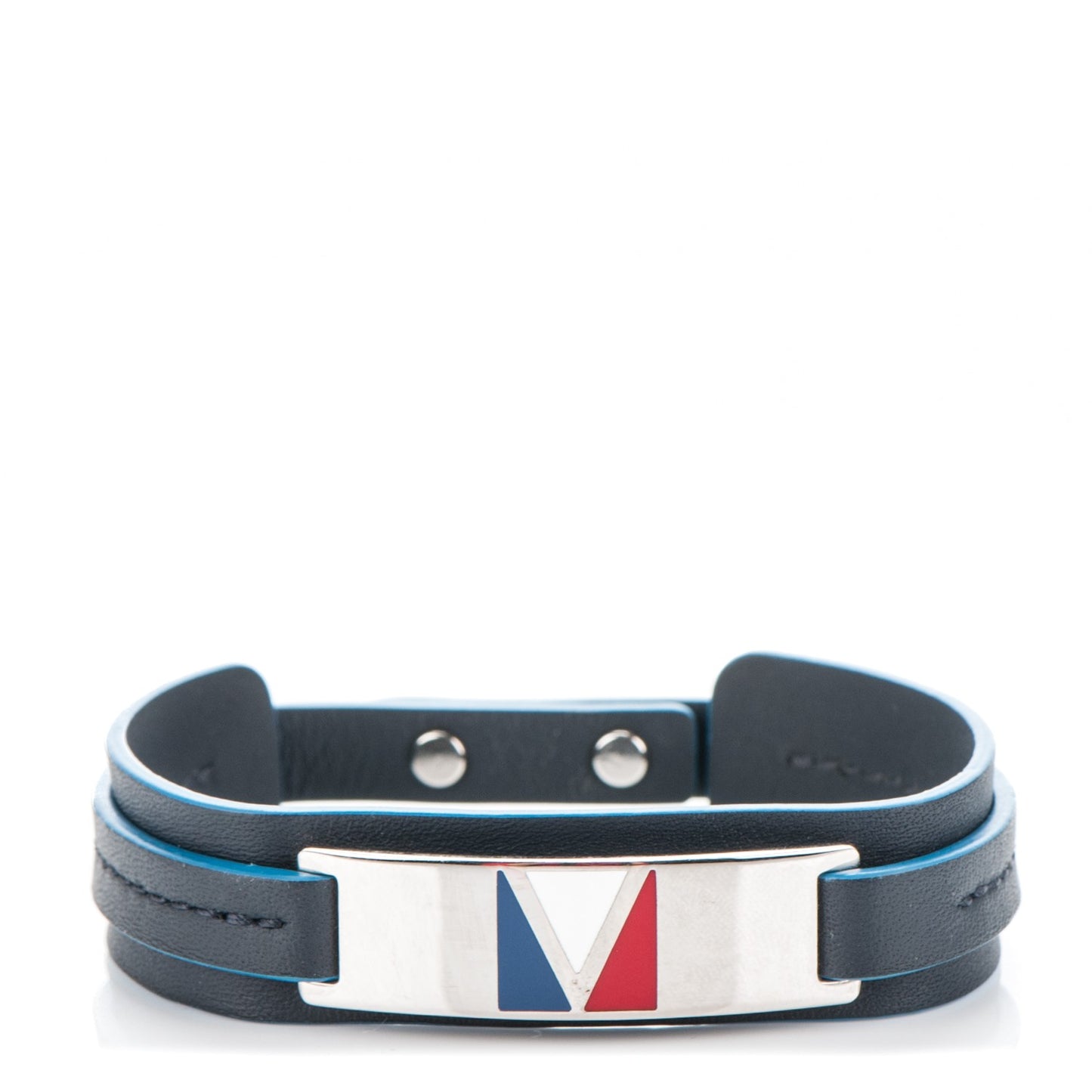 Calfskin Gaston V Bracelet Black