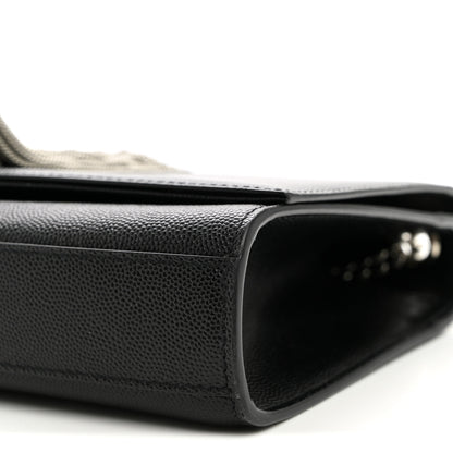 Saint Laurent Grain De Poudre Medium Classic Monogram Kate Tassel Satchel Black 8 of 8