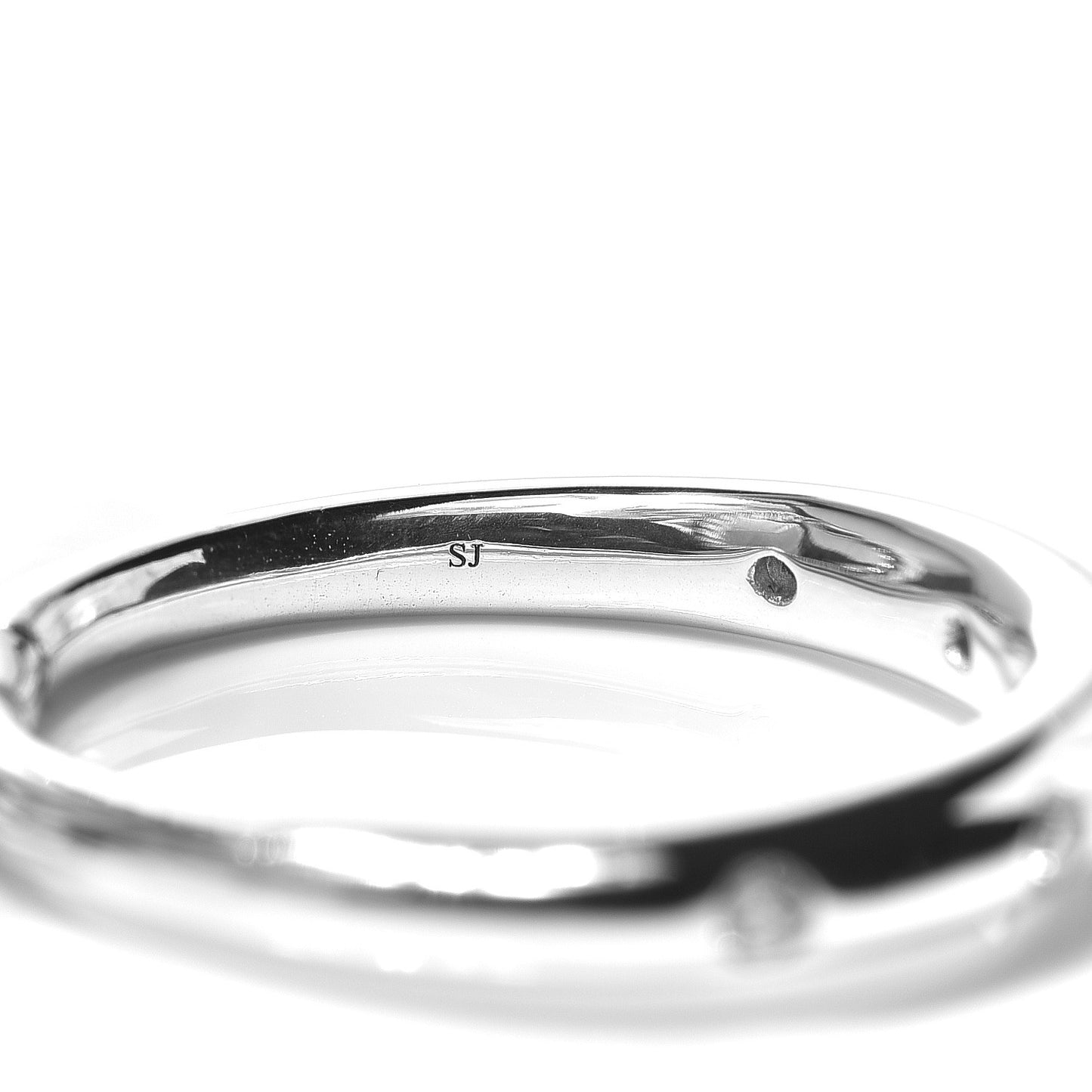 Sterling Silver Diamond 9mm Stax Narrow Ring 52 6