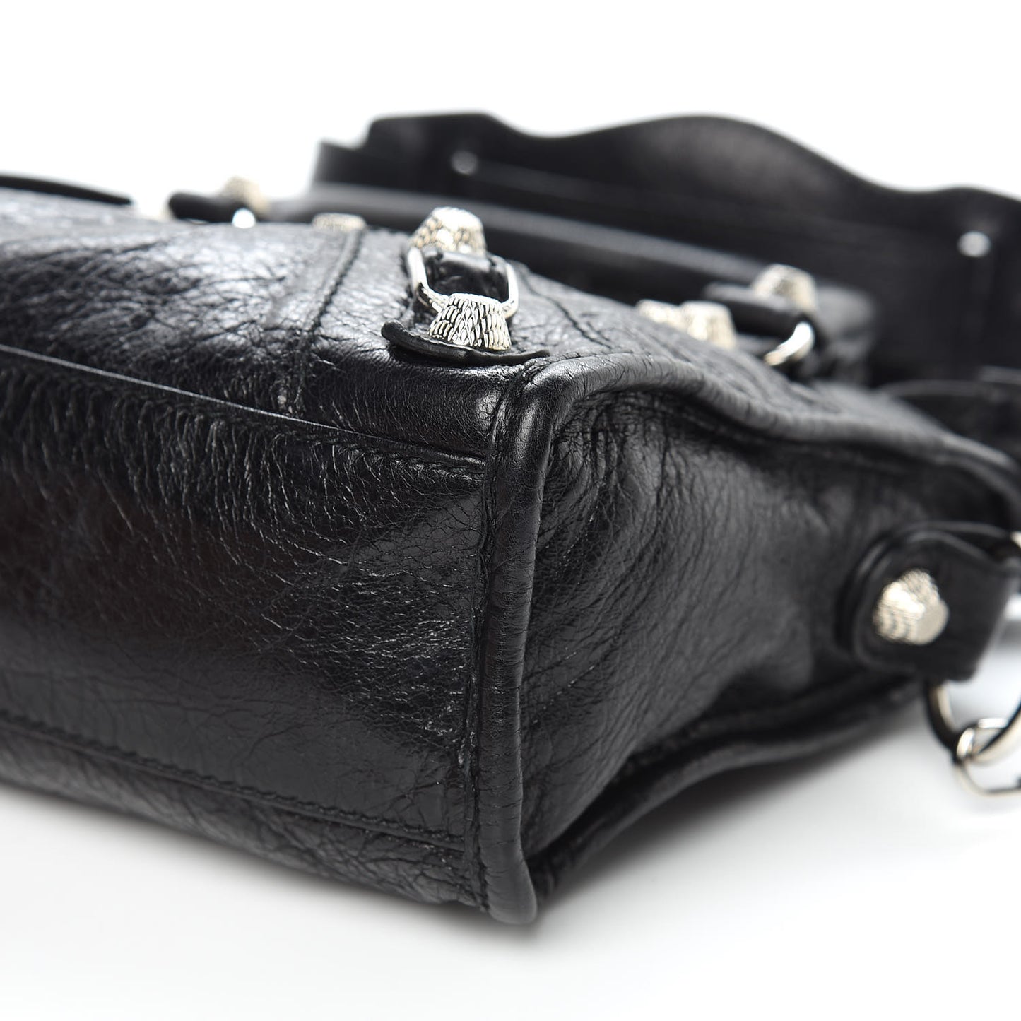 Agneau Giant 12 Silver Hardware Mini City Black