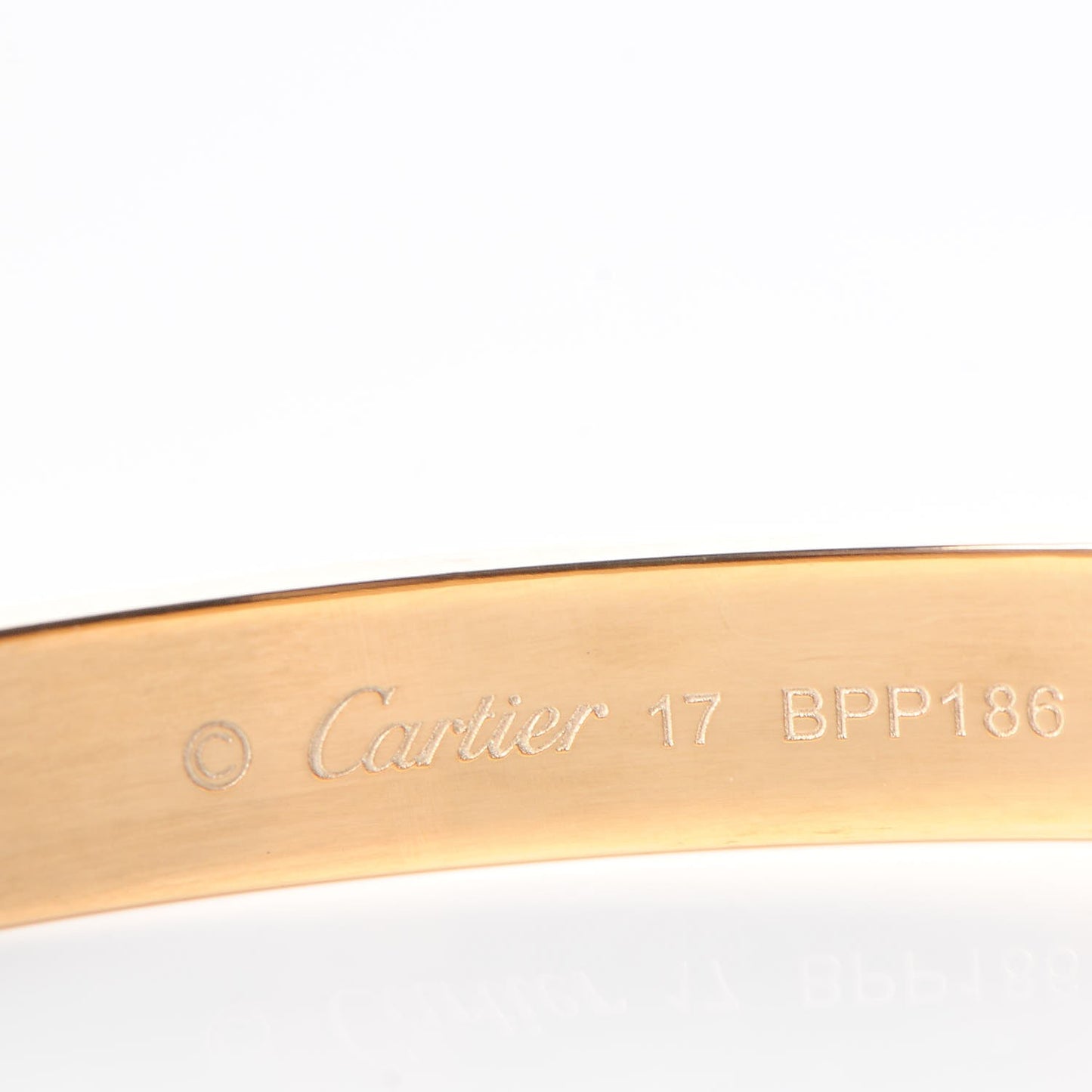 18K Yellow Gold LOVE Bracelet 17