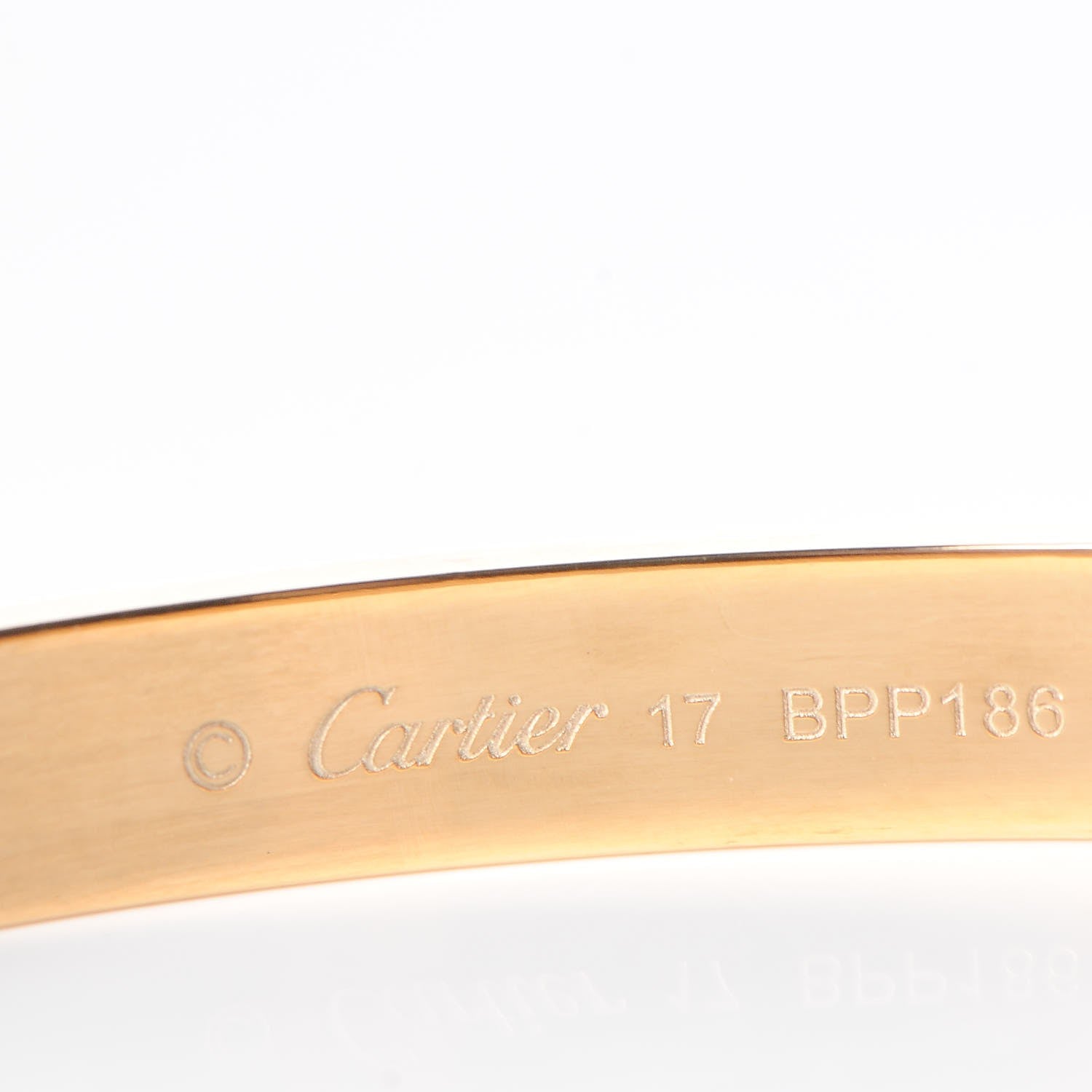 Cartier 18K Yellow Gold LOVE Bracelet 17 7 of 10