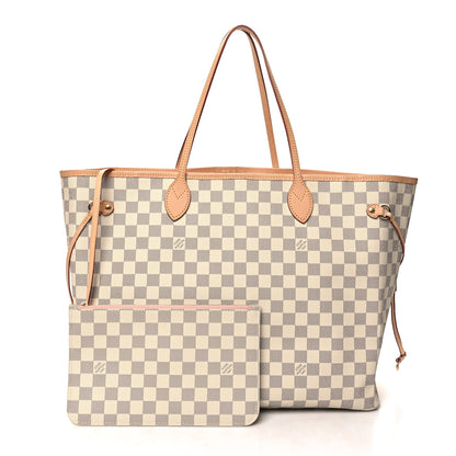 Louis Vuitton Damier Azur Neo Neverfull GM Rose Ballerine 3 of 10
