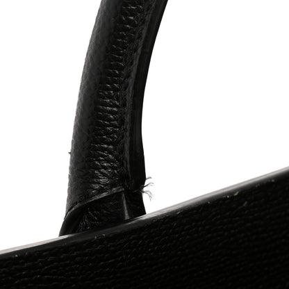 Burberry Derby Calfskin House Check Medium Banner Tote Black 15 of 15