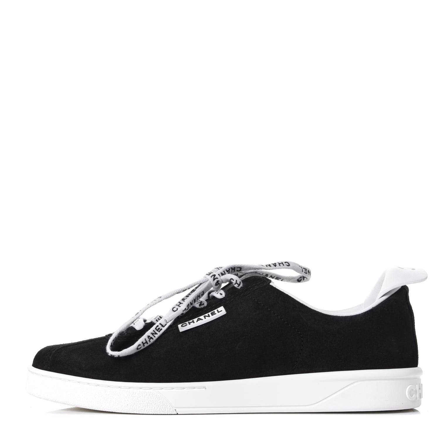 Chanel Suede CC Sneakers 40 Black 1 of 11