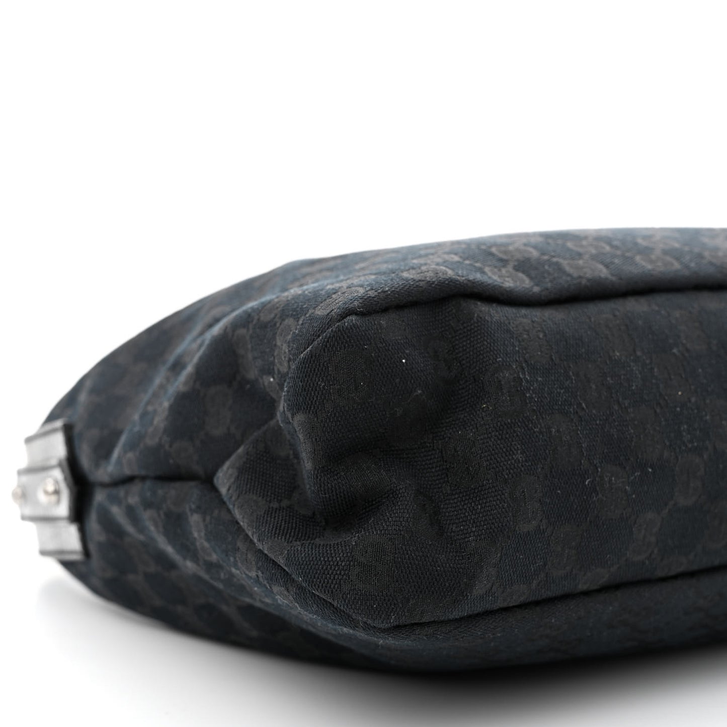 Monogram Medium Horsebit Chain Hobo Black
