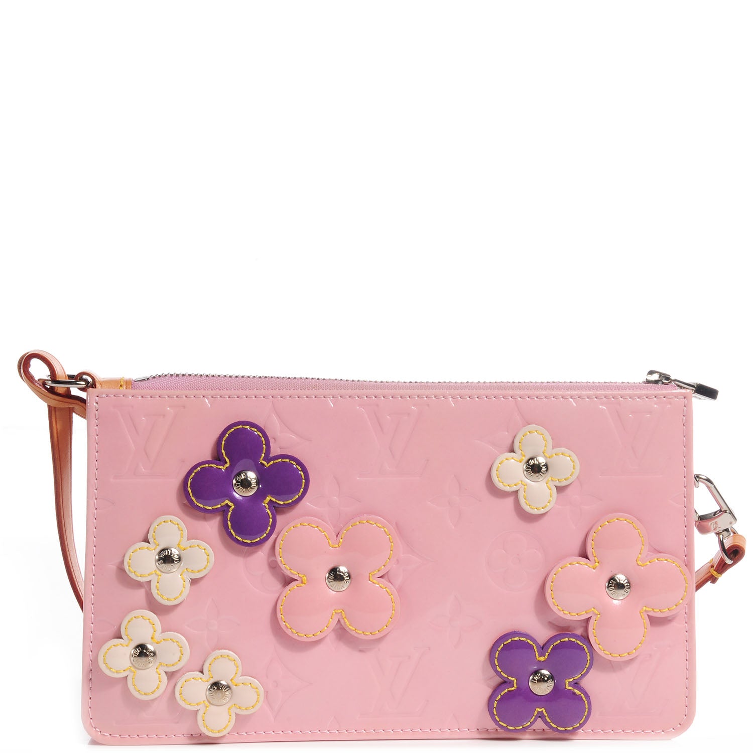 Louis Vuitton Vernis Lexington Fleurs Pochette Pink 1 of 7