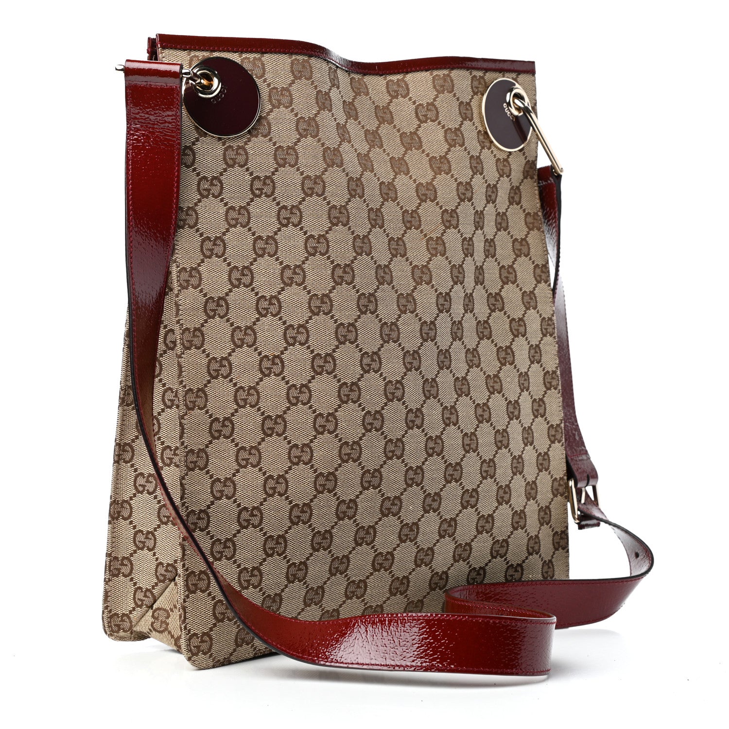 Gucci Monogram Eclipse Messenger Red 3 of 10