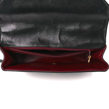 Chanel Lambskin Chevron Quilted Envelope Flap Black 5 of 12