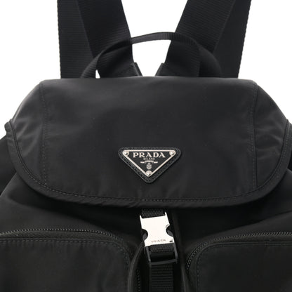 Prada Tessuto Nylon Vela Saffiano Large Backpack Black 7 of 11
