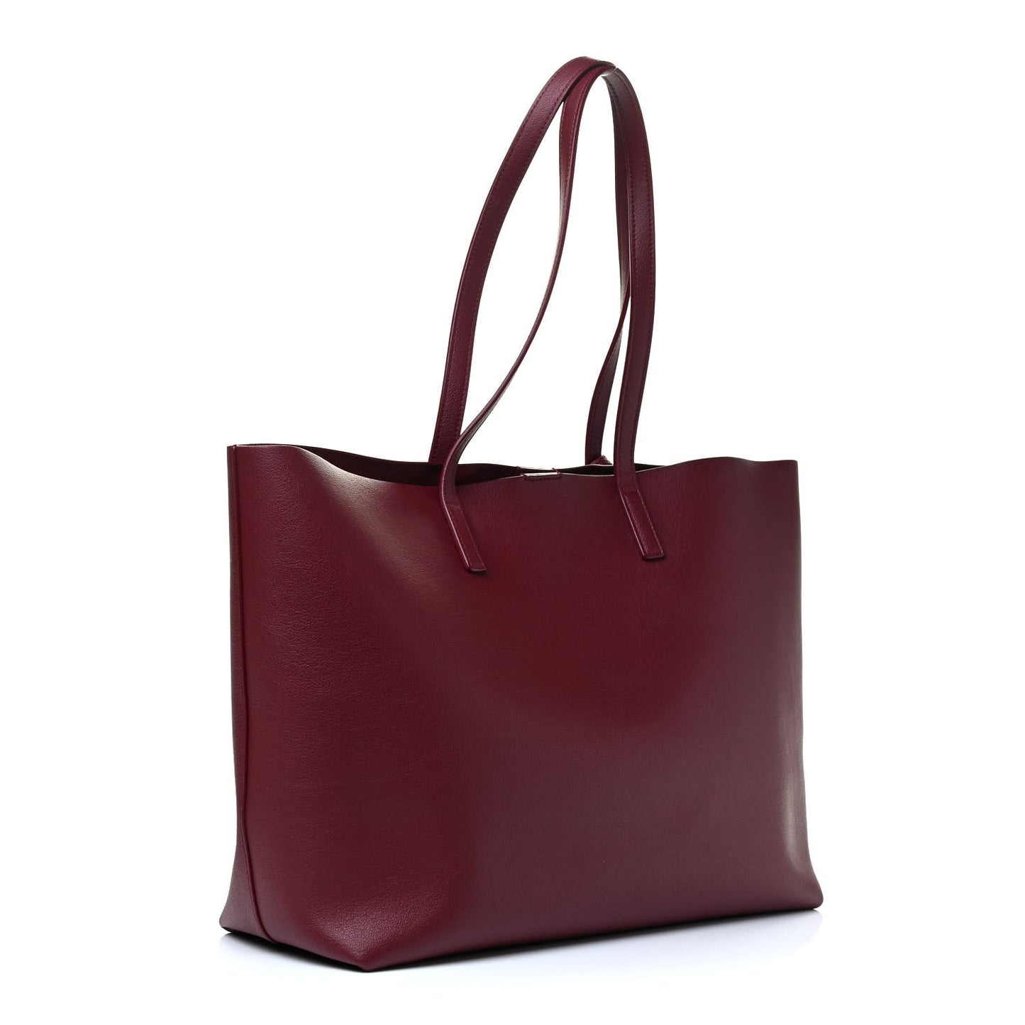 Calfskin Large Shopping Tote Bordeaux
