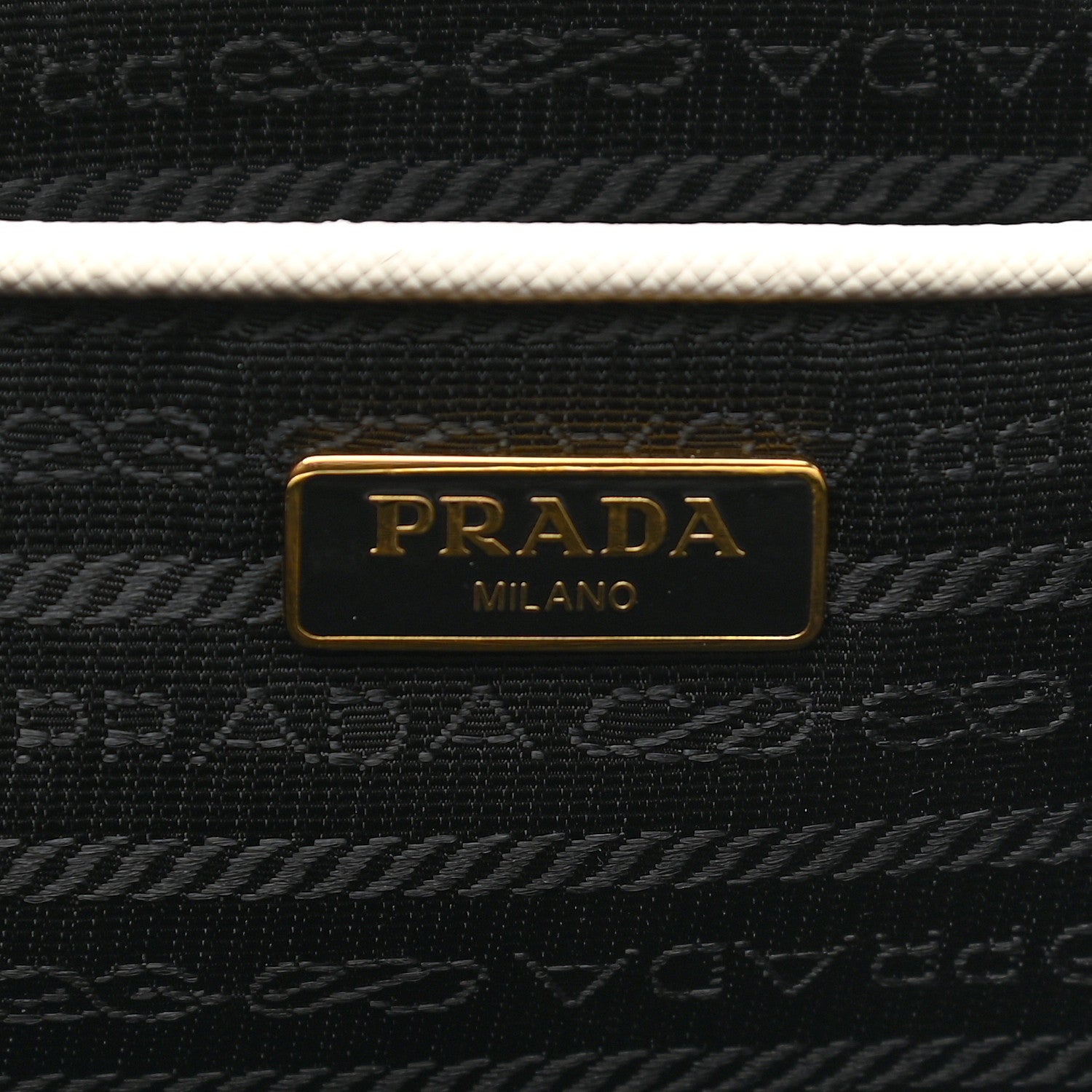 Prada Tessuto Jacquard Large Clutch Purple White 6 of 9