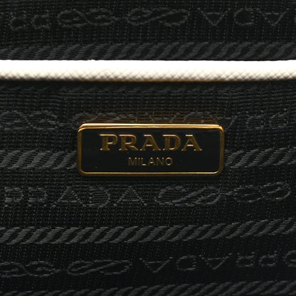 Prada Tessuto Jacquard Large Clutch Purple White 6 of 9