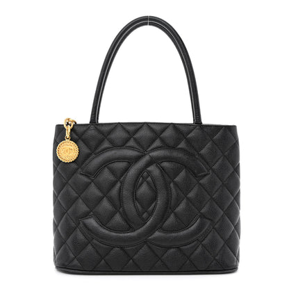 Chanel Caviar Quilted Medallion Tote Black 1 of 10