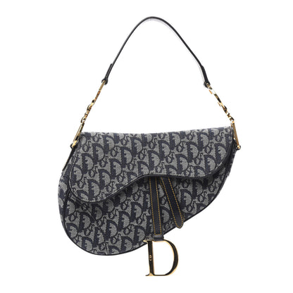 Christian Dior Monogram Saddle Bag Blue 1 of 10