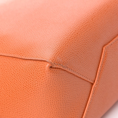Celine Grained Calfskin Small Vertical Cabas Orange 11 of 11