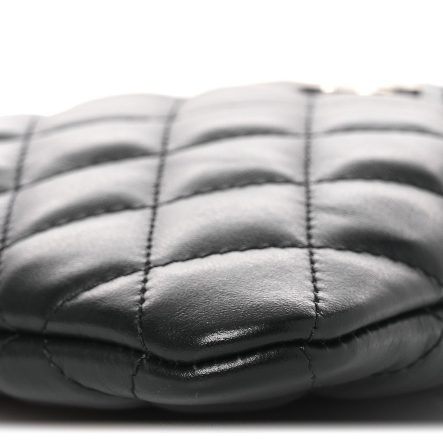 Lambskin Quilted Uniform Crossbody Bag Black