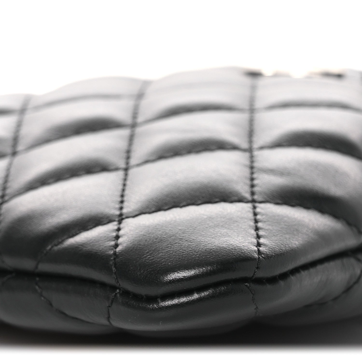 Chanel Lambskin Quilted Uniform Crossbody Bag Black 10 of 12