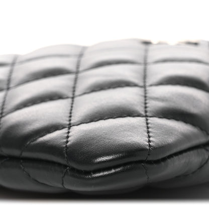 Chanel Lambskin Quilted Uniform Crossbody Bag Black 10 of 12