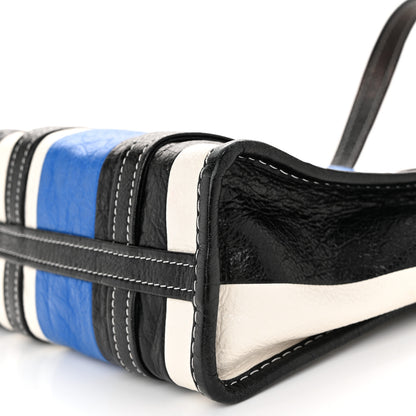 Balenciaga Agneau Arena Multicolore XS Bazar Shopper Tote Bleu White Black 10 of 11