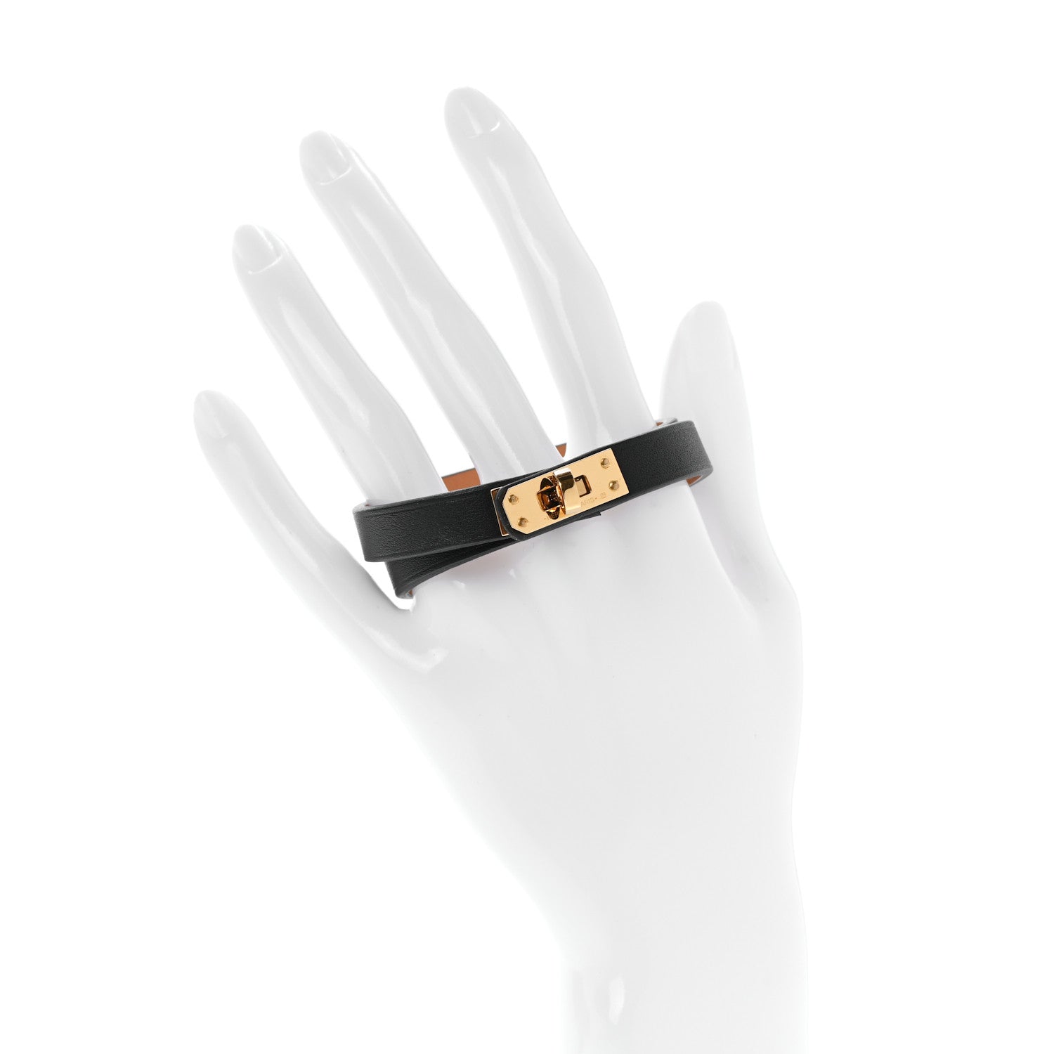 Hermes Swift Mini Kelly Double Tour Bracelet T2 Black 2 of 6