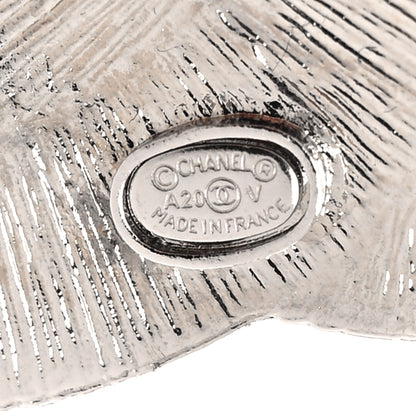 Chanel Baguette Crystal CC Brooch Silver 3 of 3