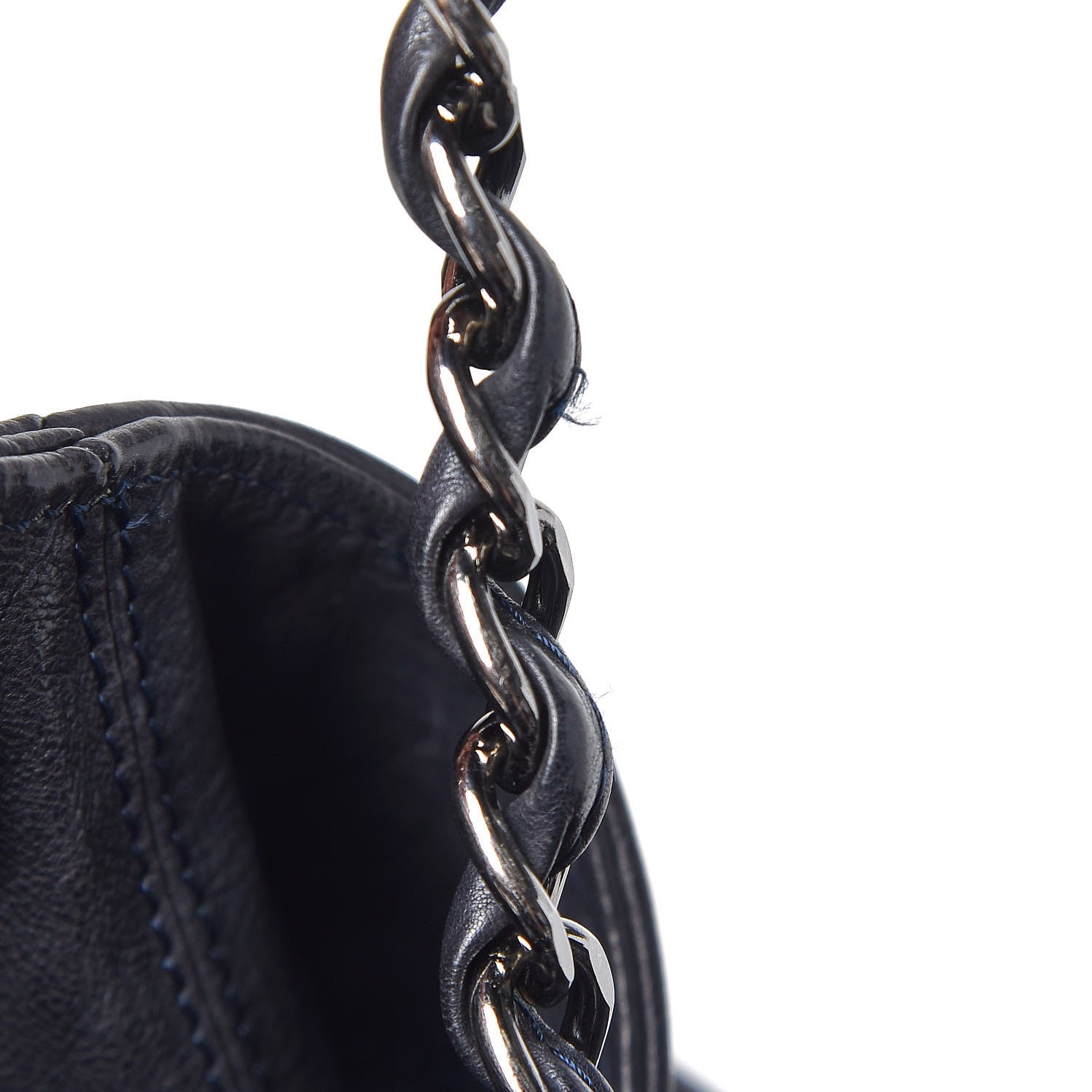 Chanel Calfskin Baby Coco Cabas Navy Blue 11 of 14